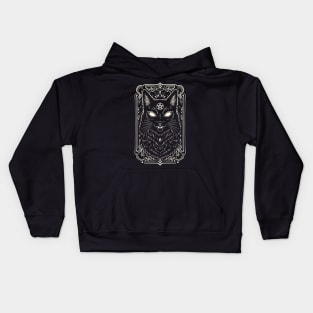 Occult Witch Cat Kids Hoodie